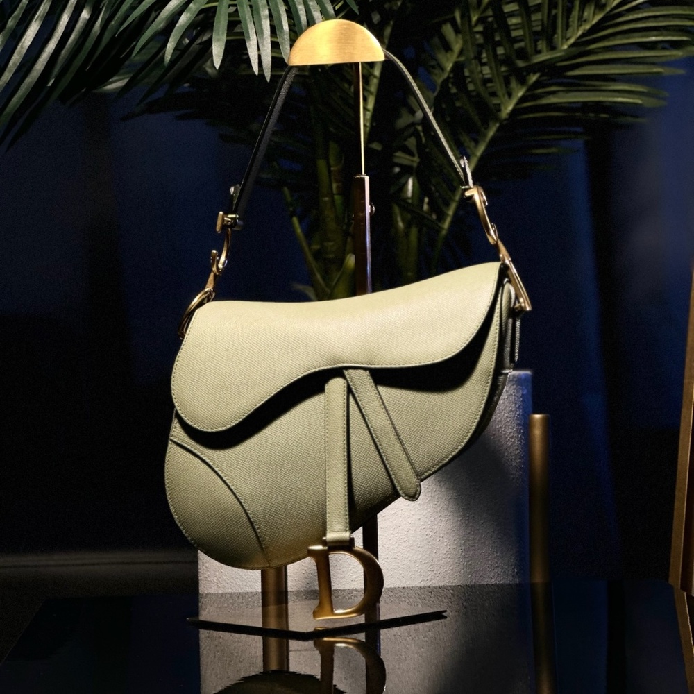 Exclusive Ethereal Green Dior Saddle Bag